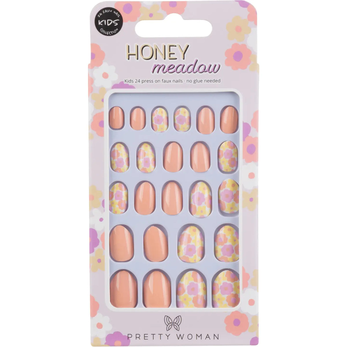 Kids Press On Nails - Honey Meadow Pretty Woman Lil Tulips