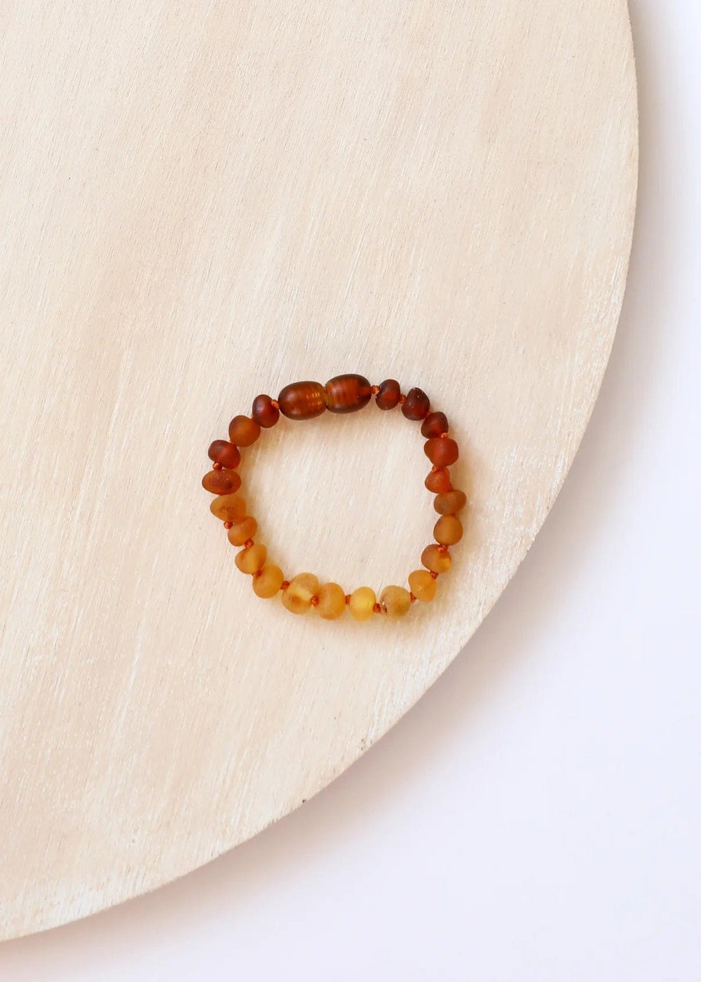 Kids: Raw Baltic Amber + Sunflower || Anklet or Bracelet Canyon Leaf Lil Tulips