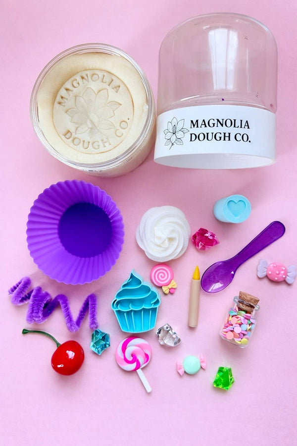 Kids Sensory Play Dough Jar - Baking Magnolia Dough Lil Tulips
