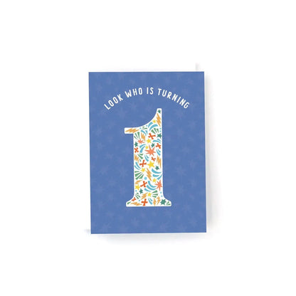 Kids Super Hero MINI Birthday Card - Choose a Number 1-5 1 Pedaller Designs Lil Tulips