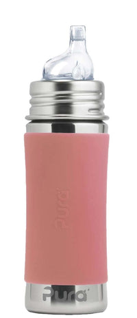 Kiki® 11oz Sippy Bottle - Rose Pura Stainless Pura Stainless Lil Tulips