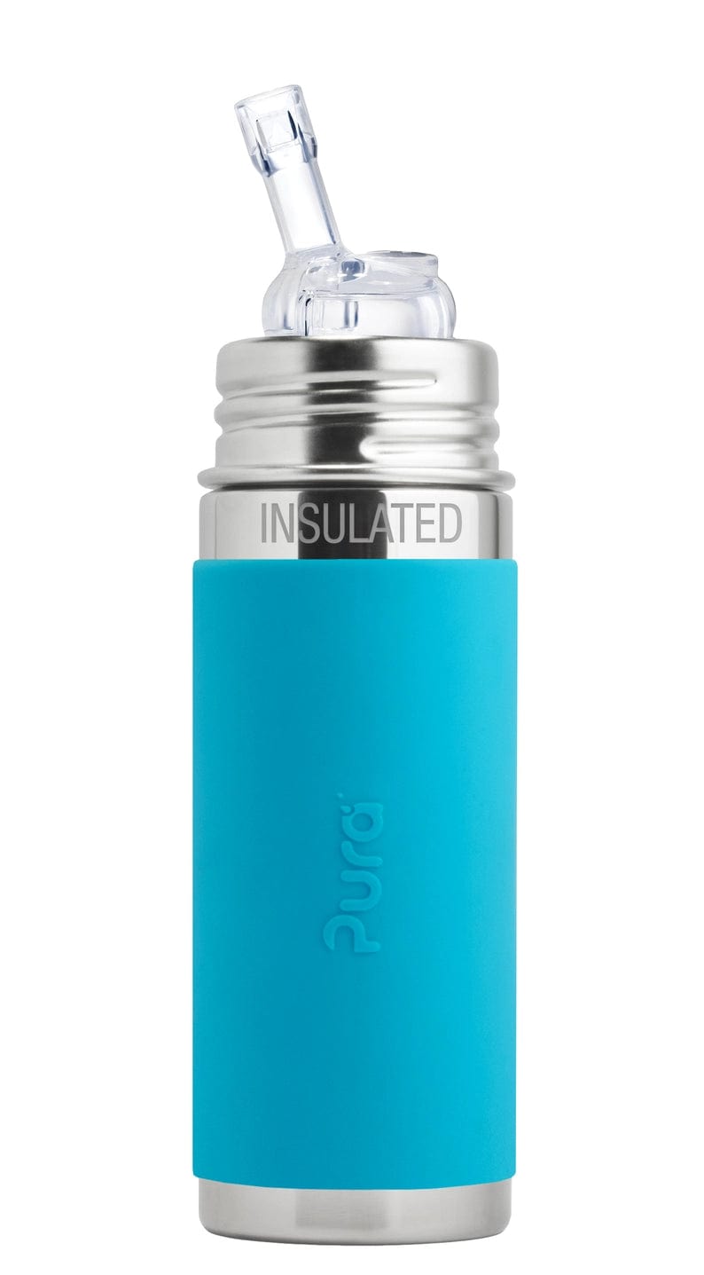 Kiki® 9oz Insulated Straw Bottle - Aqua Pura Stainless Pura Stainless Lil Tulips