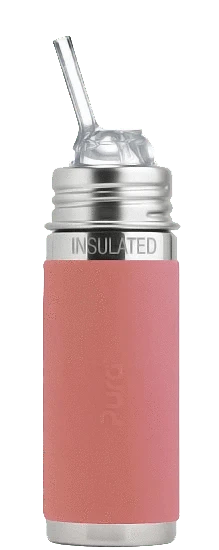 Kiki® 9oz Insulated Straw Bottle - Rose Pura Stainless Pura Stainless Lil Tulips