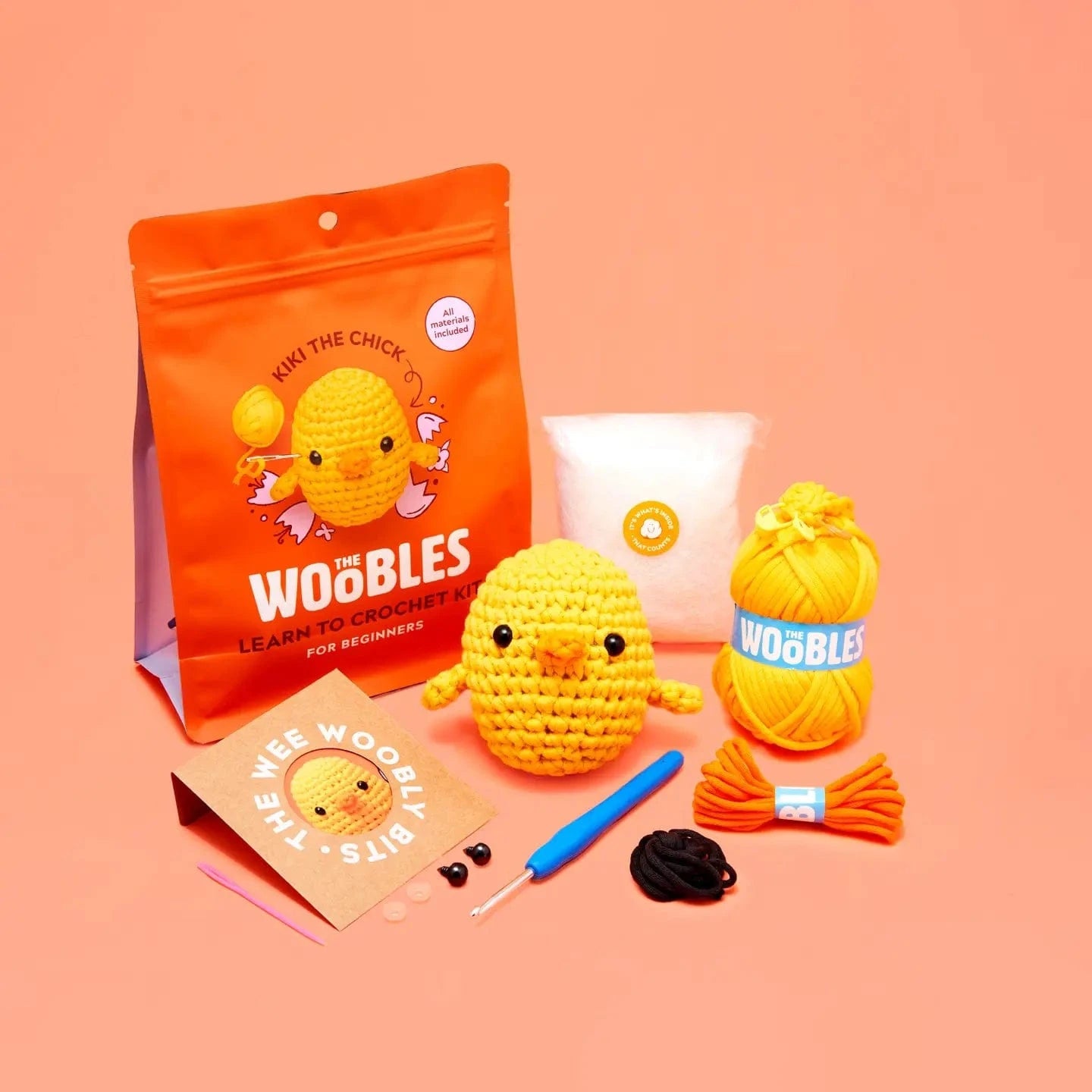 Kiki the Chick Beginner Crochet Kit The Woobles Lil Tulips