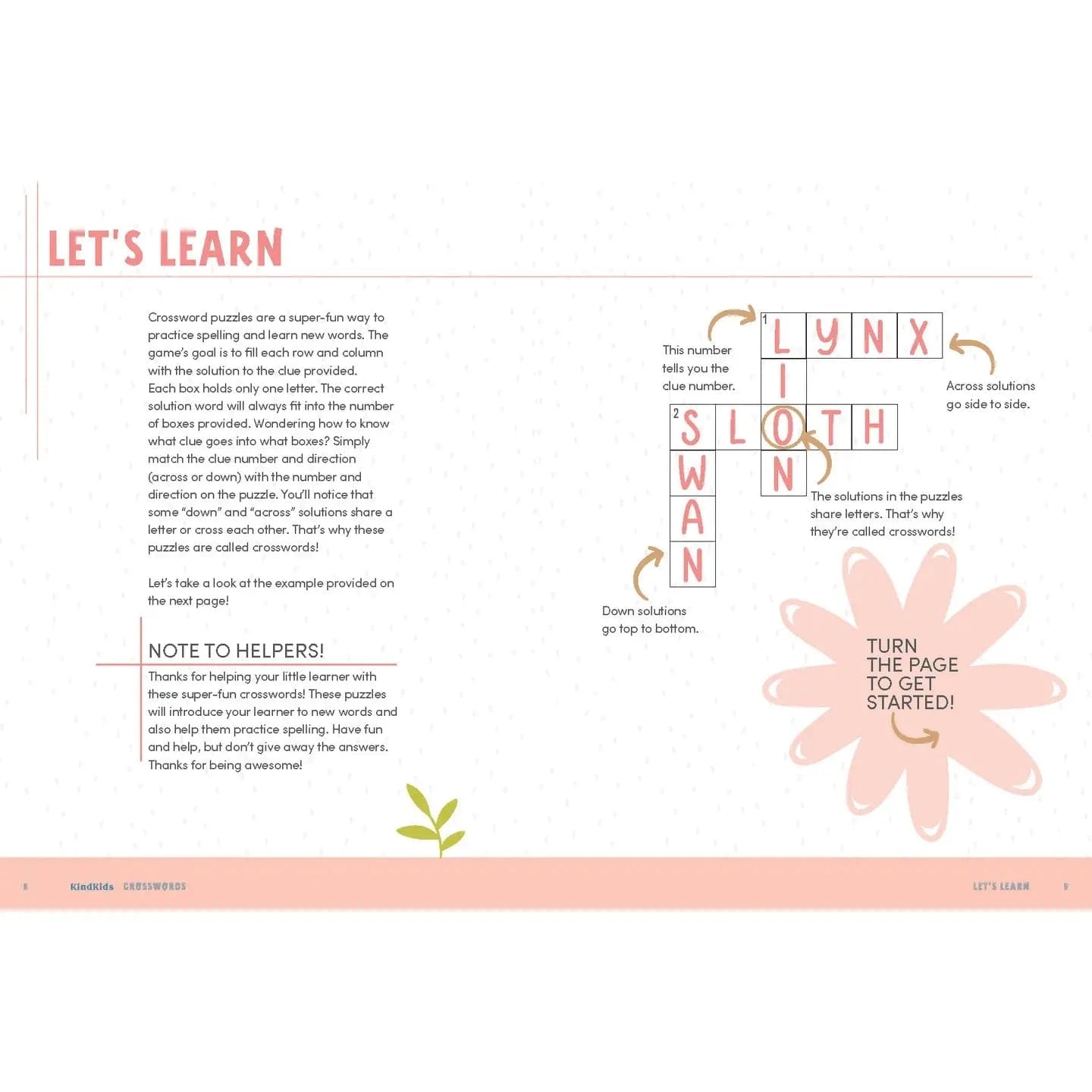 Kindkids Crosswords: Brain-Boosting Puzzles Schiffer Kids Books Lil Tulips