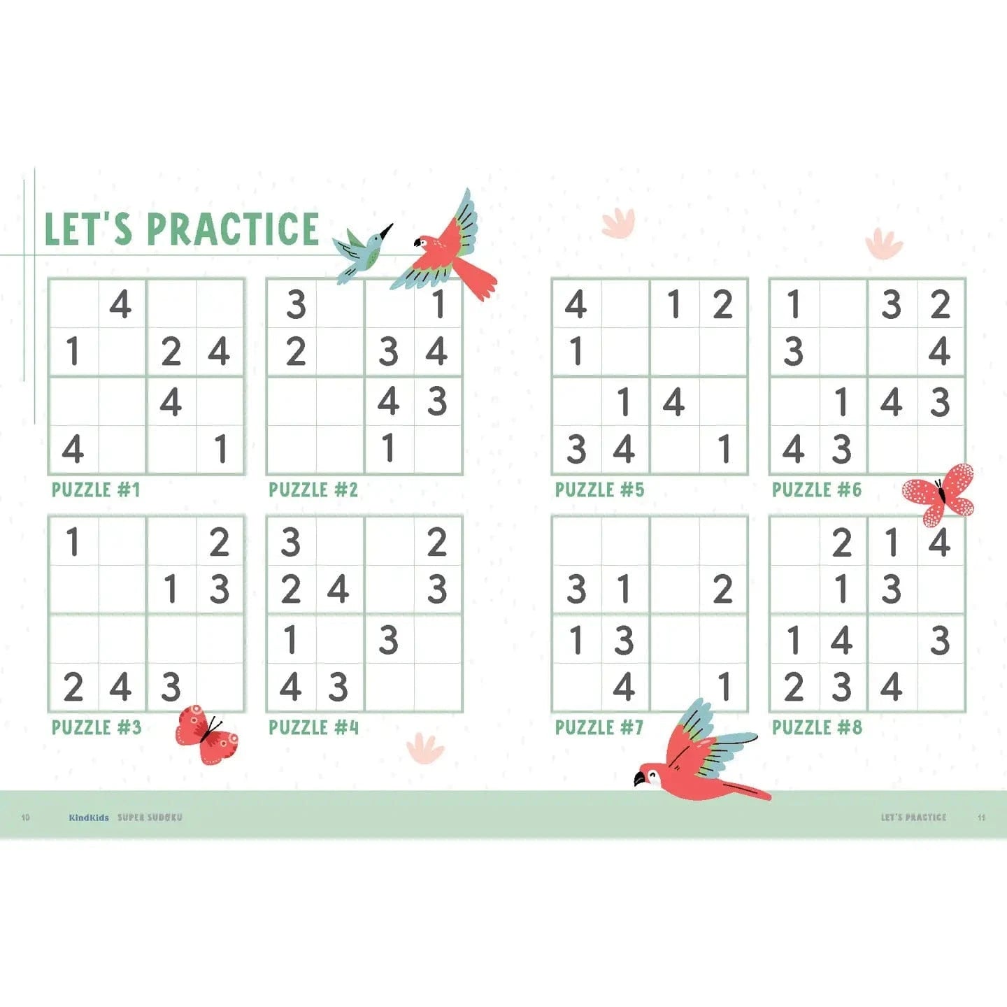 Kindkids Super Sudoku:Brain-Boosting Puzzles Schiffer Kids Books Lil Tulips