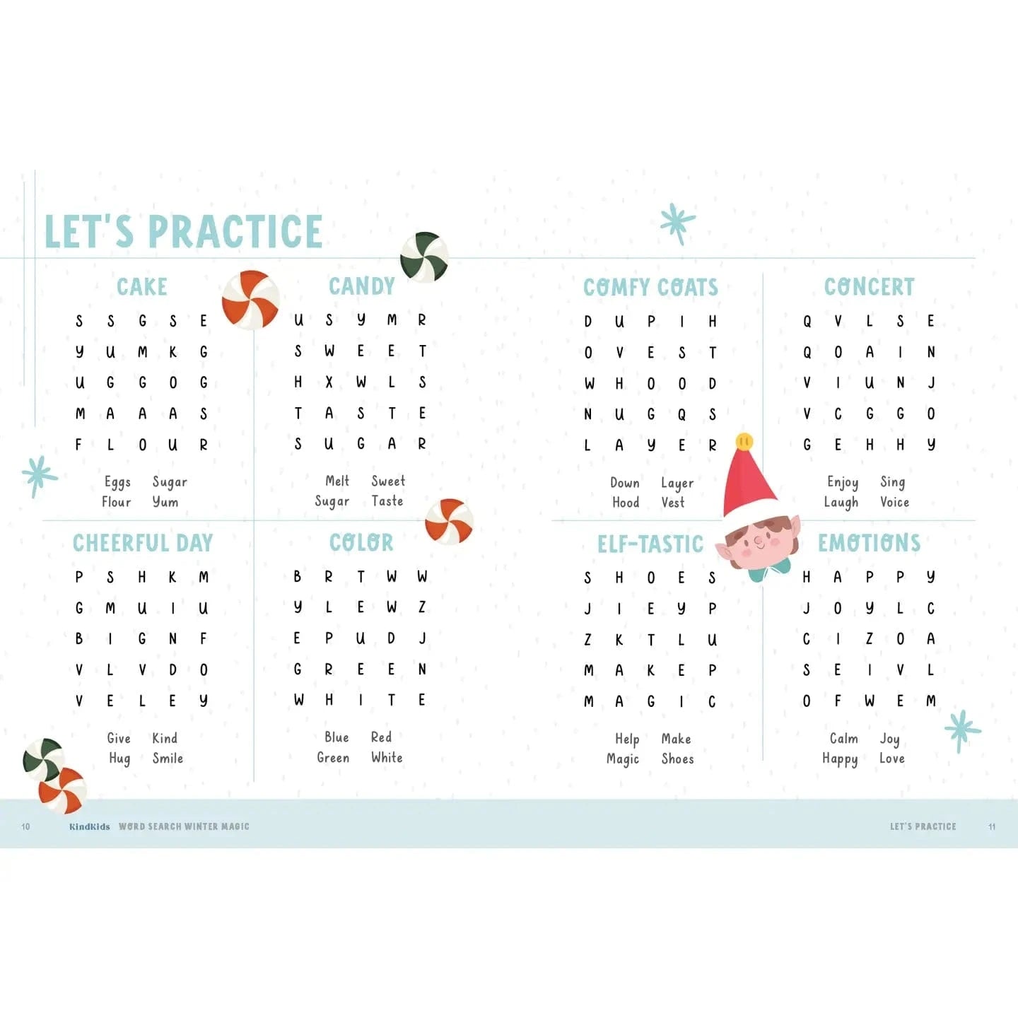 Kindkids Word Search: Winter Magic Schiffer Kids Lil Tulips