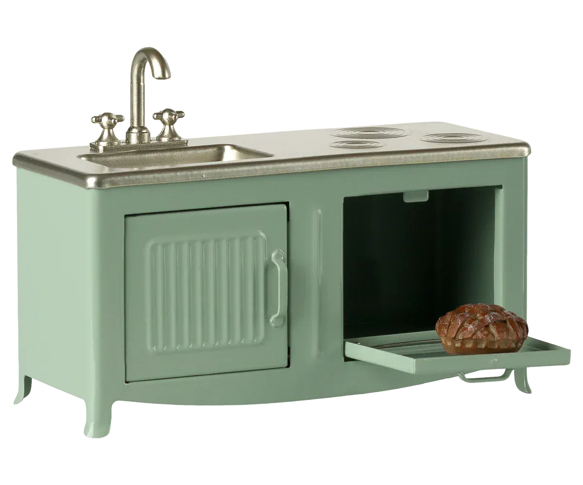 Kitchen, Mouse - Mint Maileg Lil Tulips
