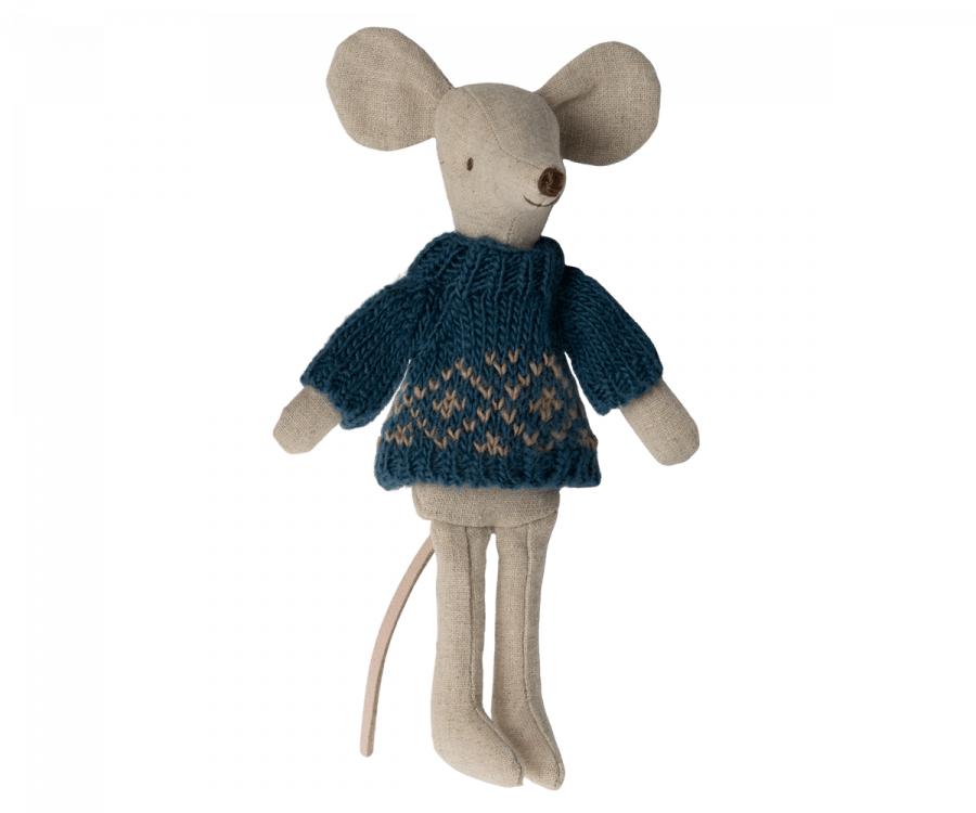 Knitted Sweater, Dad Mouse Maileg Lil Tulips