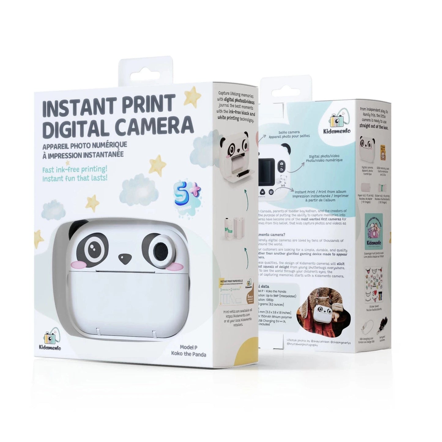 Koko the Panda - Instant Print Kids Digital Camera - Model P Kidamento Lil Tulips