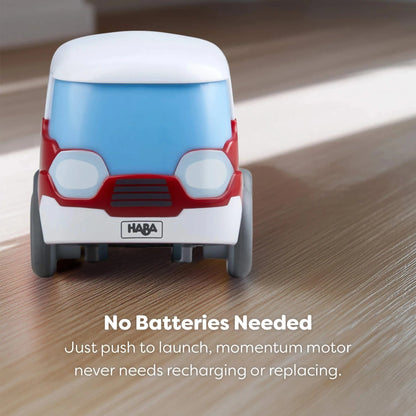 Kullerbu Red White Mini Bus haba Lil Tulips