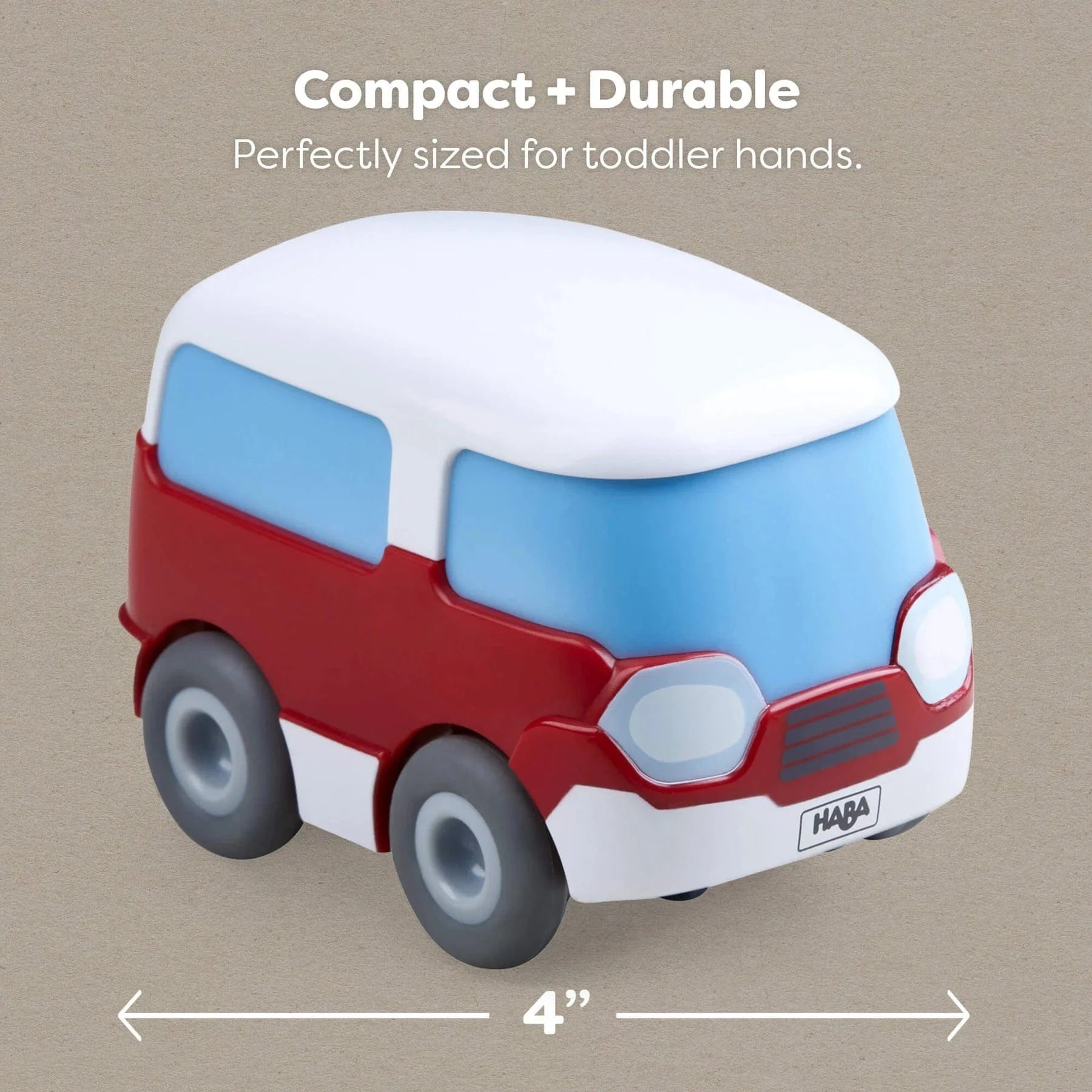 Kullerbu Red White Mini Bus haba Lil Tulips