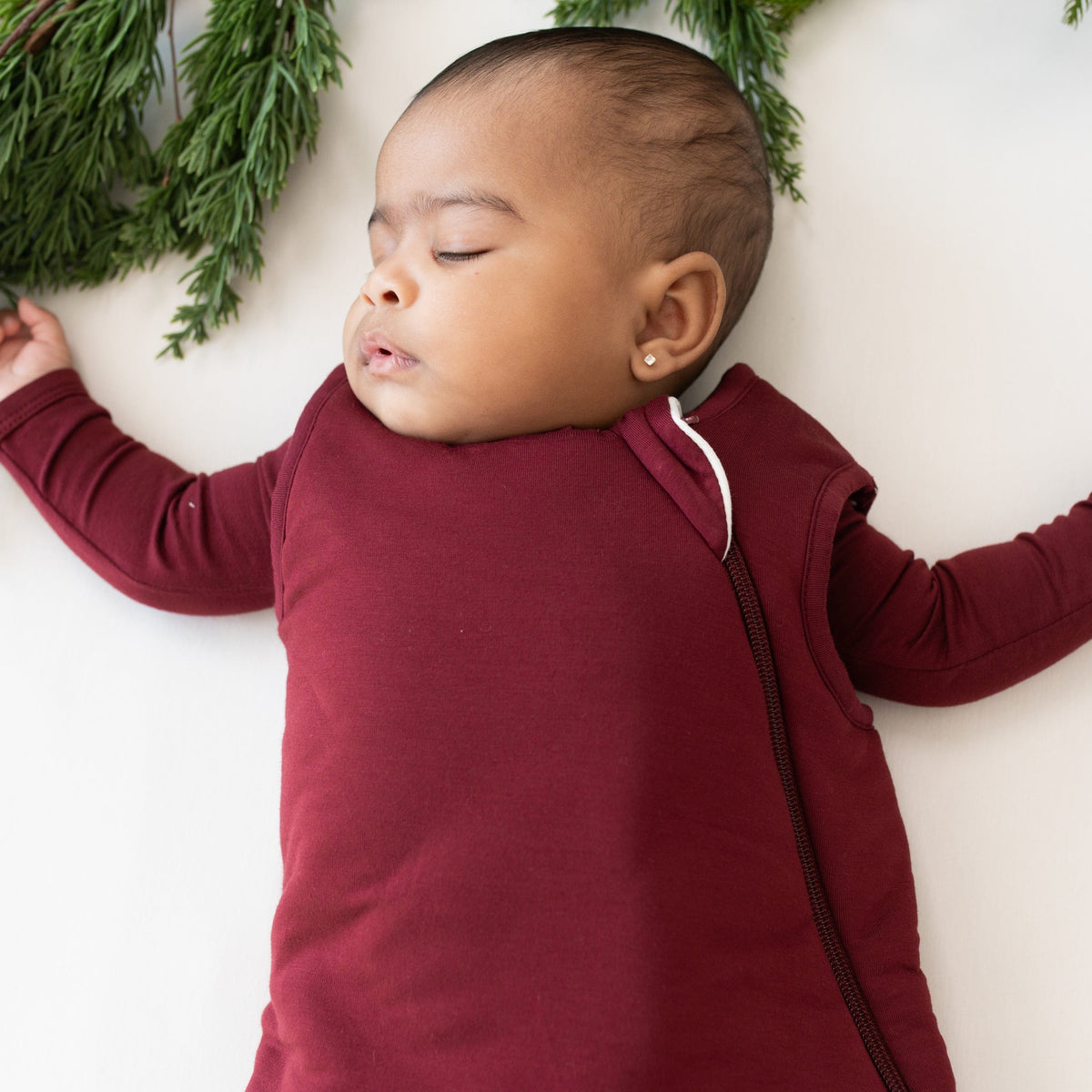 Kyte Baby Sleep Bag in Burgundy 2.5 TOG bamboo rayon wearable blanket