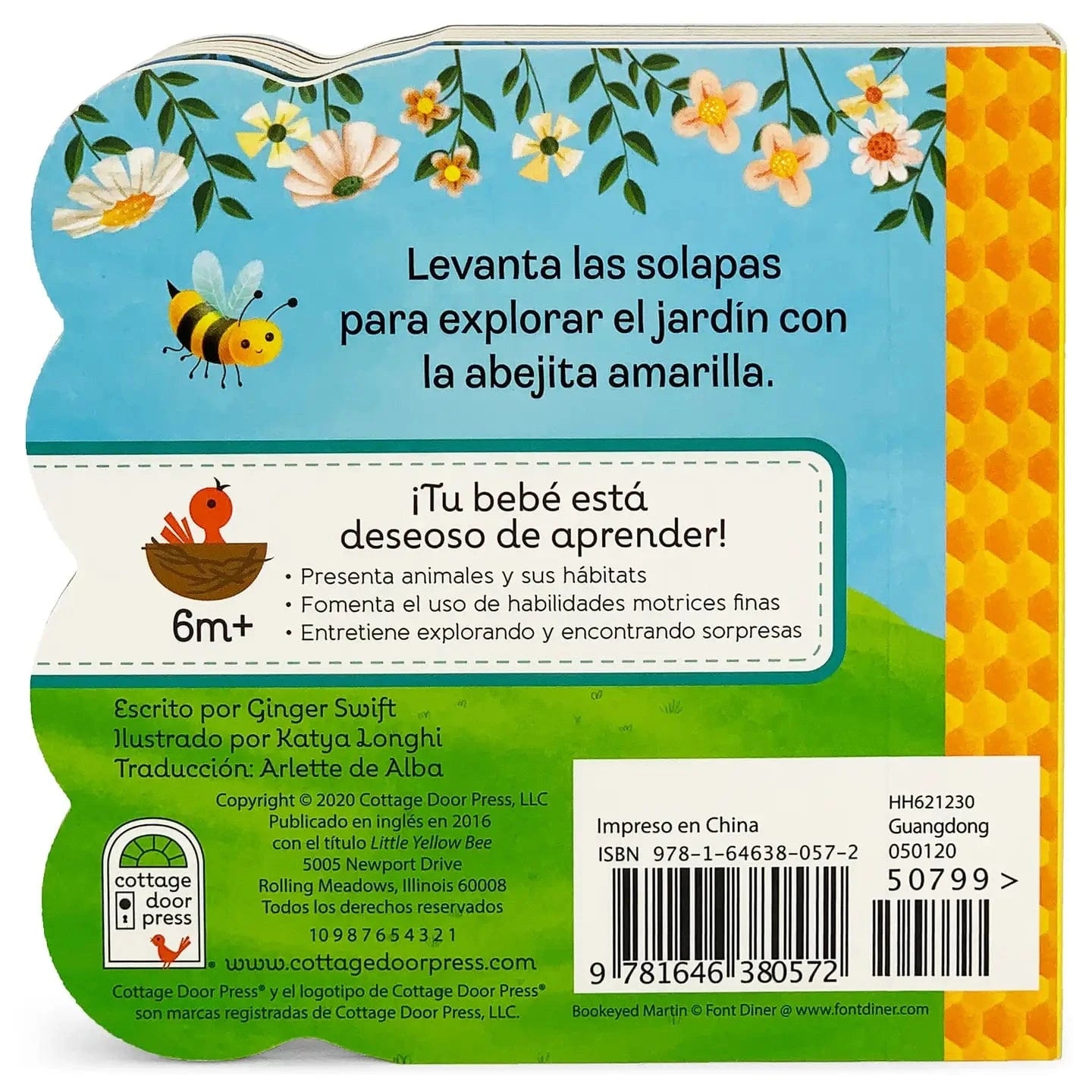 La Abejita Amarilla / Little Yellow Bee (Spanish Edition) Cottage Door Press Books Lil Tulips
