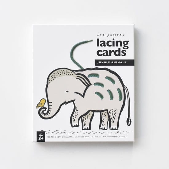 Lacing Cards - Jungle Animals Wee Gallery Lil Tulips