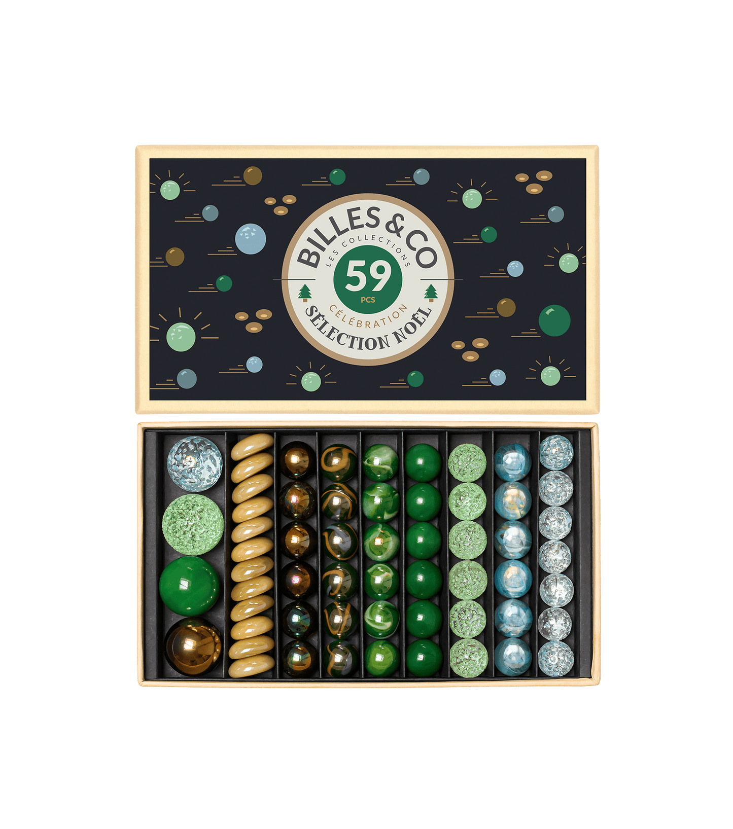 Large Box - Noel Celebration Marbles Billes & Co Lil Tulips