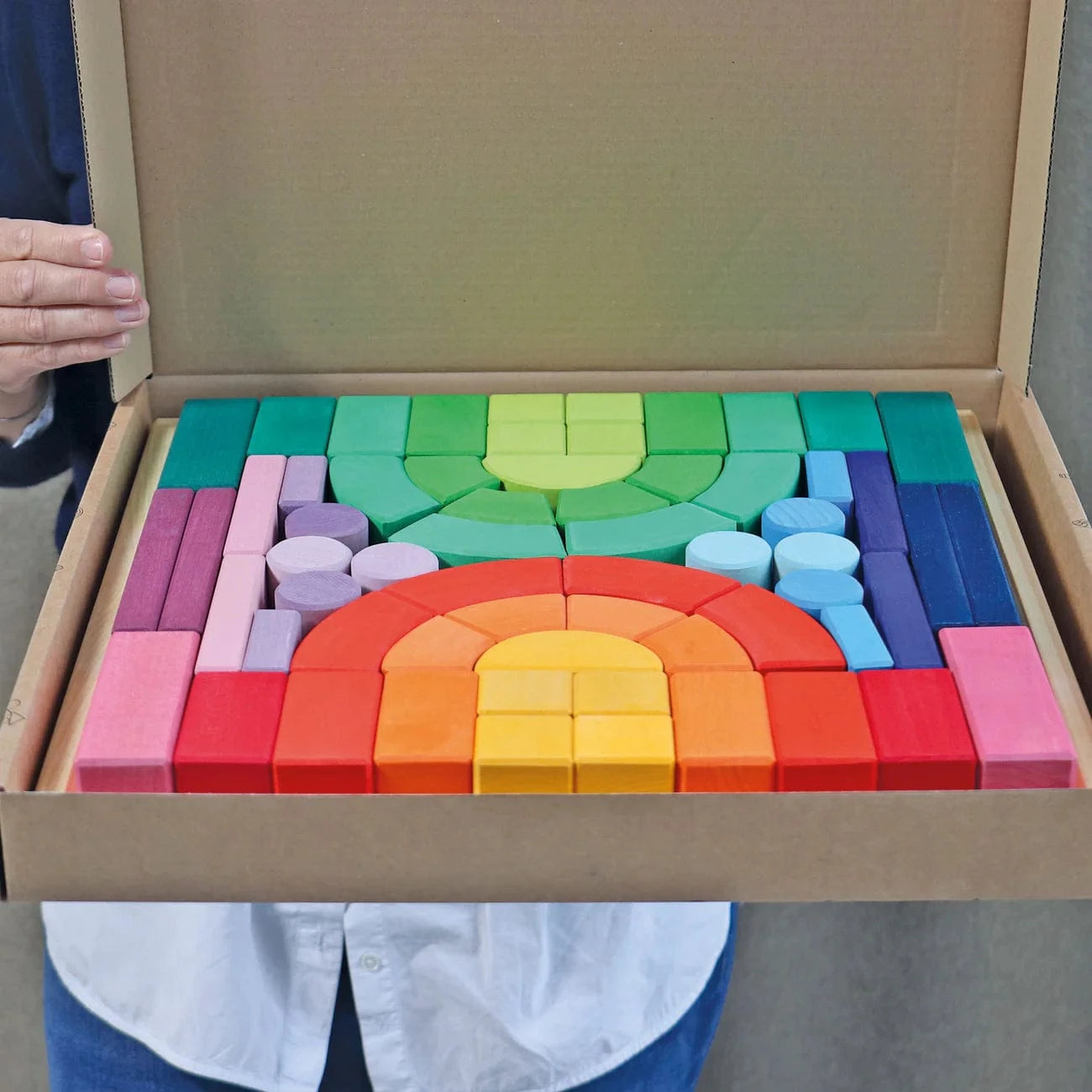 Large Building Set Romanesque Grimm's Lil Tulips