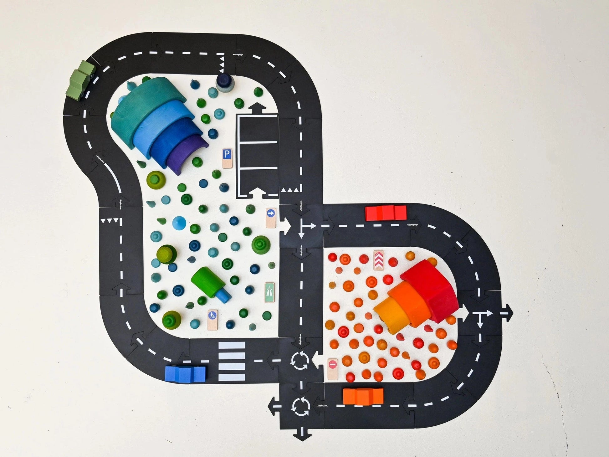 Large Flexible Toy Road Set - Highway waytoplay Lil Tulips