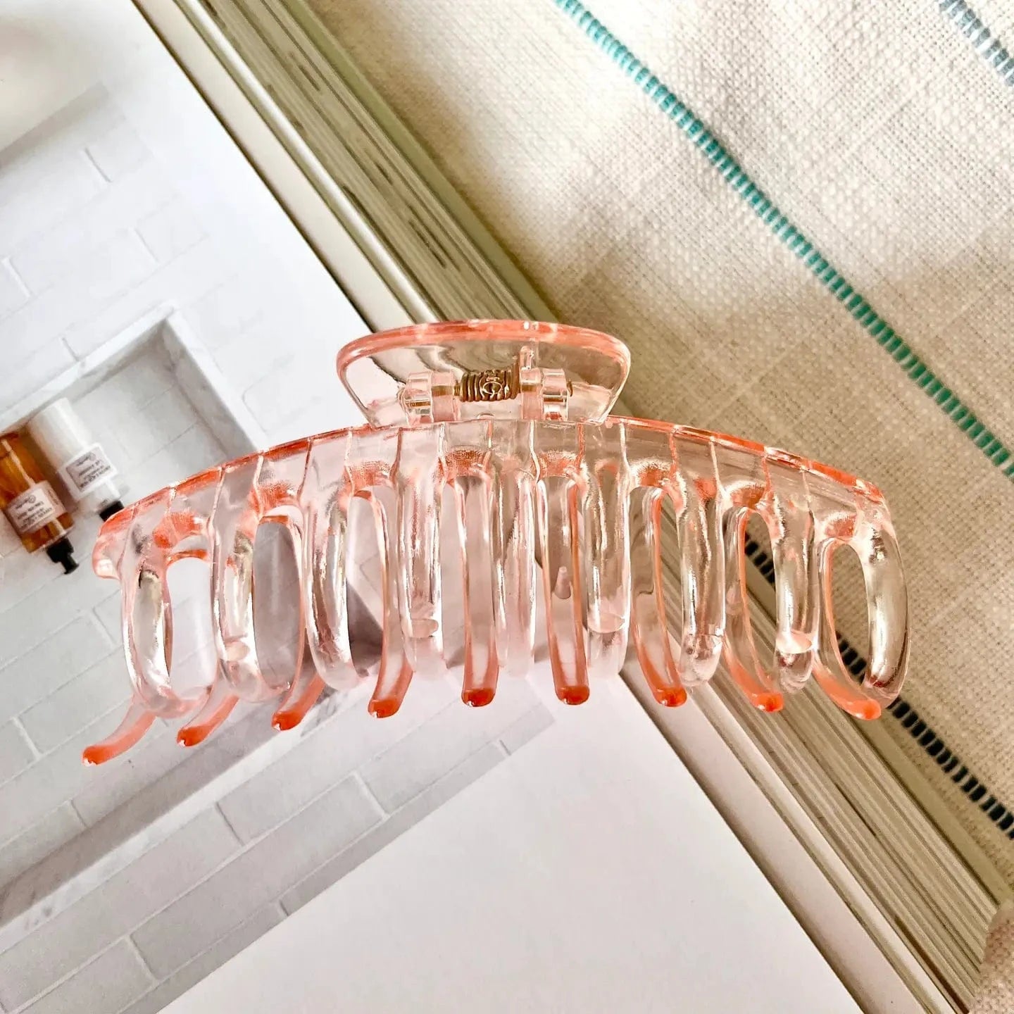 Large Hair Claw Clip - Spring Collection Cherry Blossom Pink Frosting Company Lil Tulips