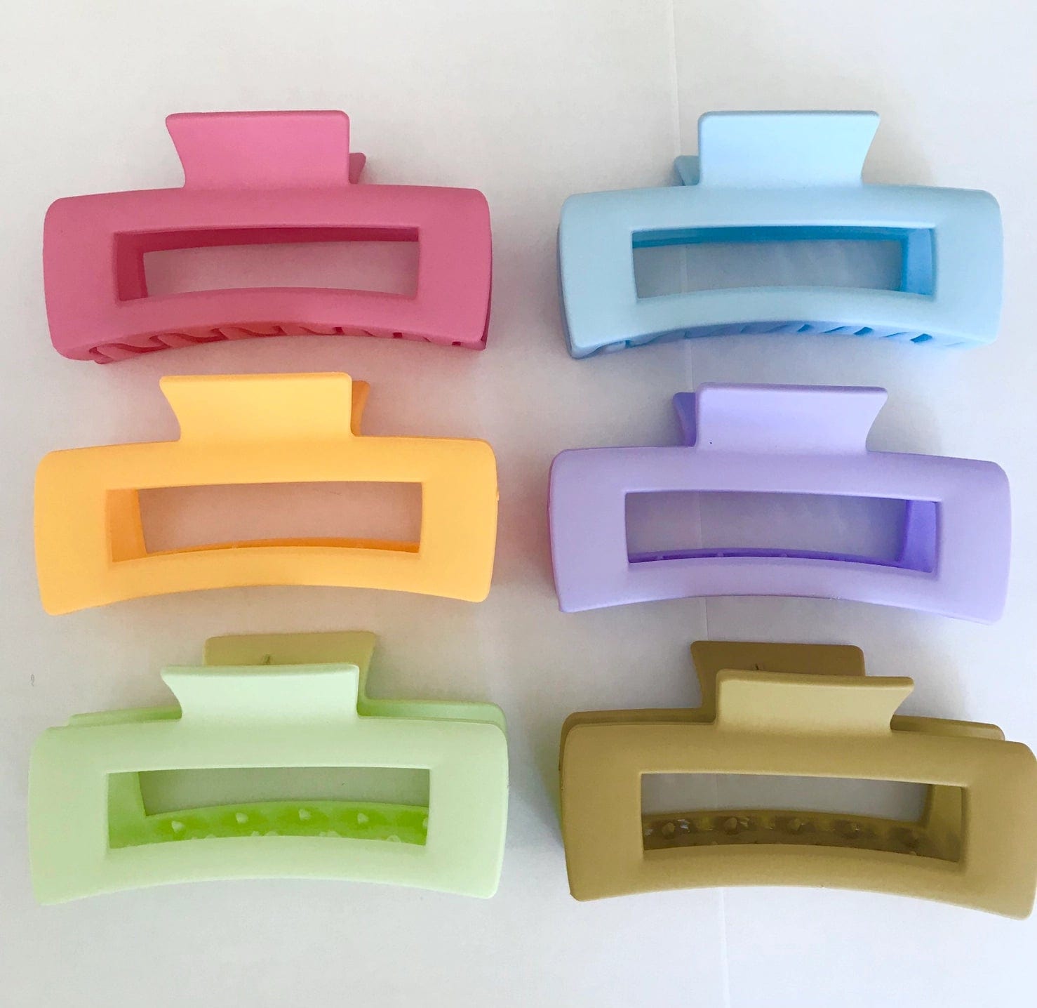 Large Hair Claw Clips - Beach Colors Frosting Company Lil Tulips