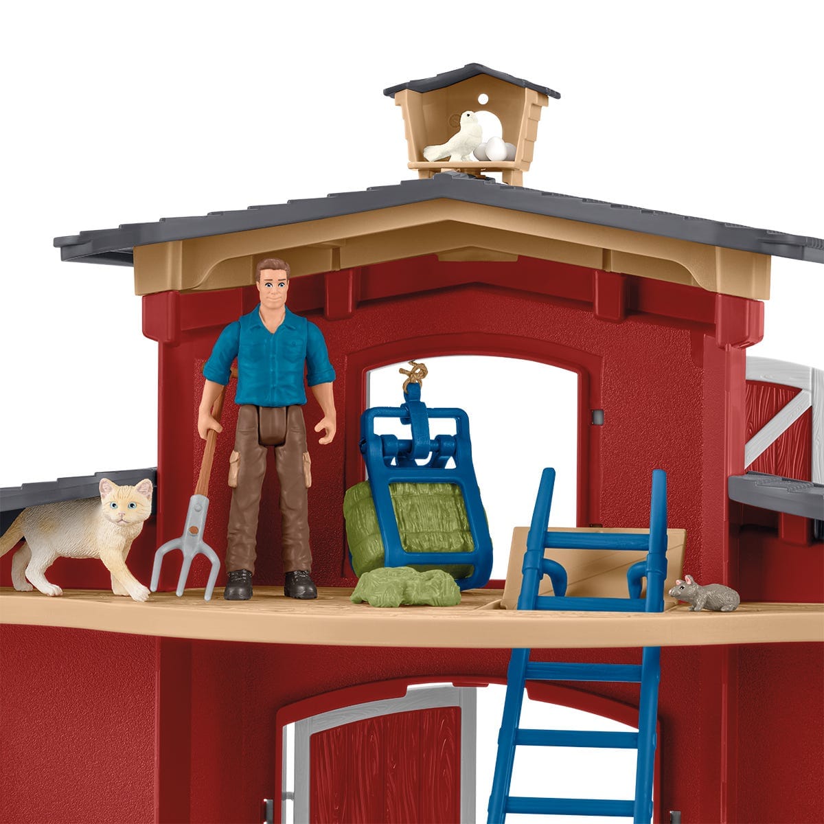 Large Red Barn Farm Figurine Toys Play Set Schleich Lil Tulips