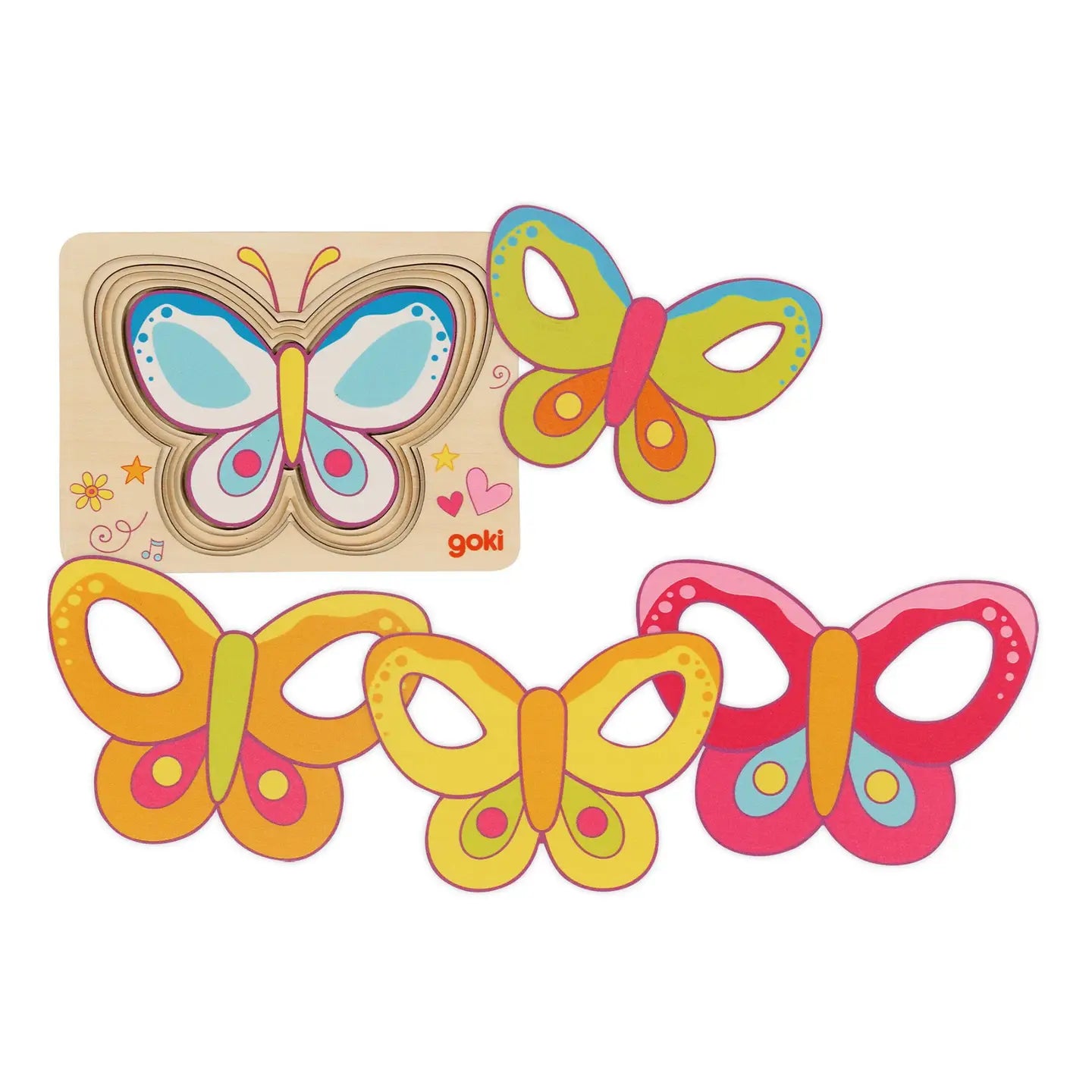 Layer Puzzle Butterfly Goki Lil Tulips