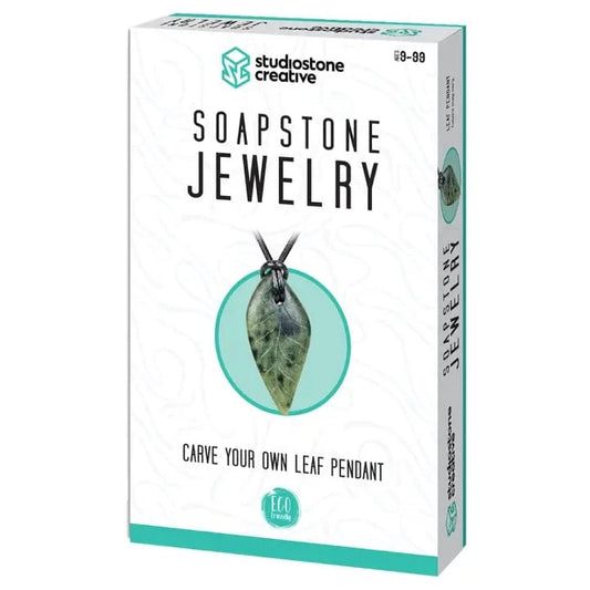 Leaf Soapstone Pendant Jewelry Kit Carving and Whittling* Studiostone Creative Final Sale Lil Tulips