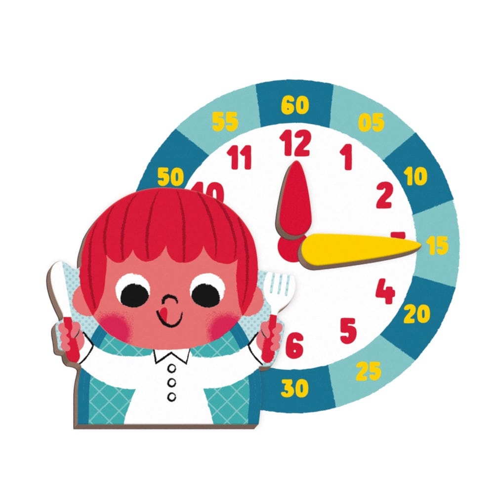 Learn to Tell the Time Magneti'Book Janod Lil Tulips
