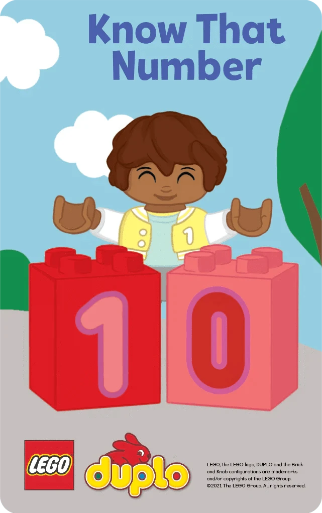 Lego Duplo: 1, 2, 3, Play with Me - 7 Audiobook Cards Yoto Lil Tulips