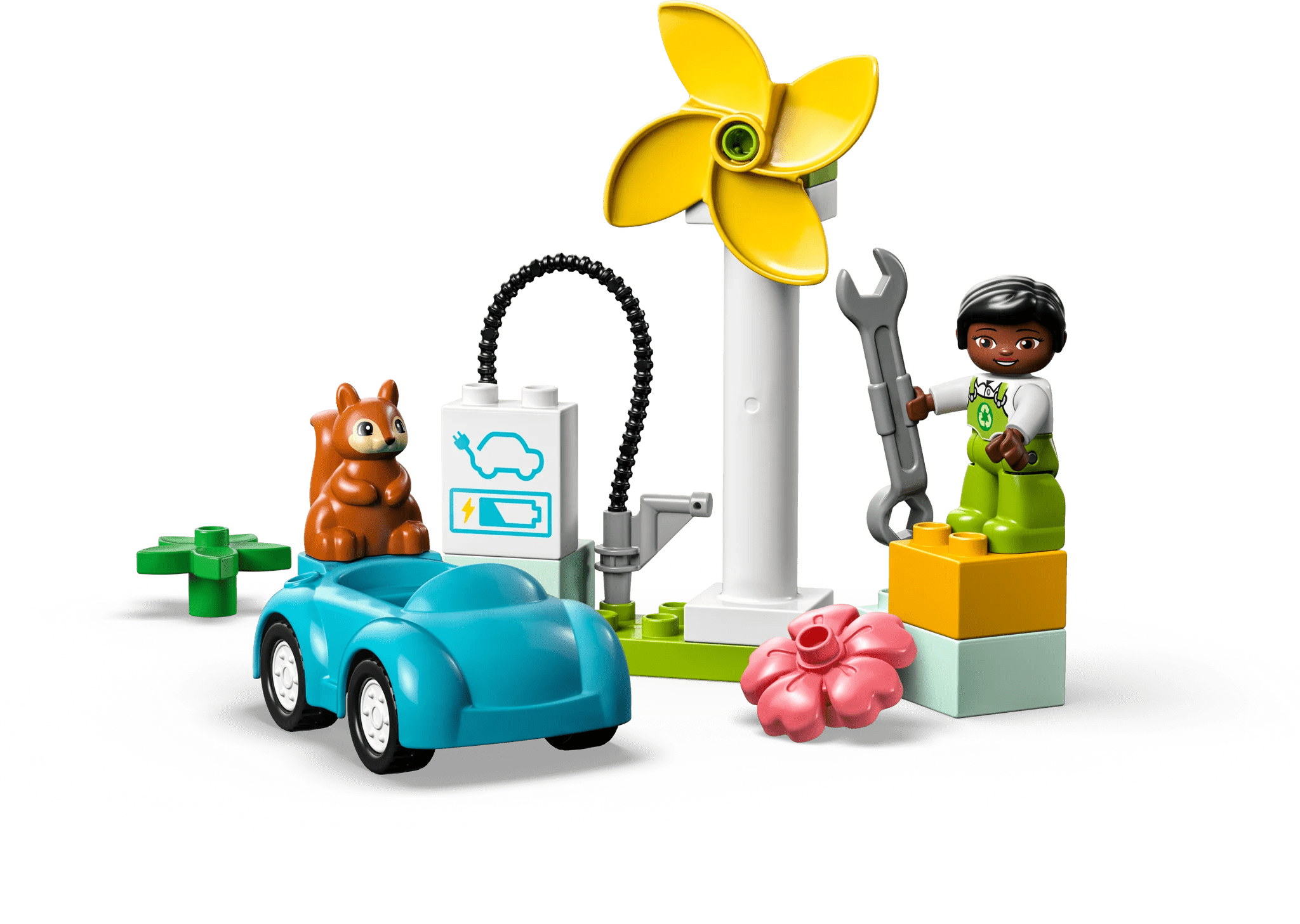 LEGO® Duplo Wind Turbine and Electric Car Lego Lil Tulips