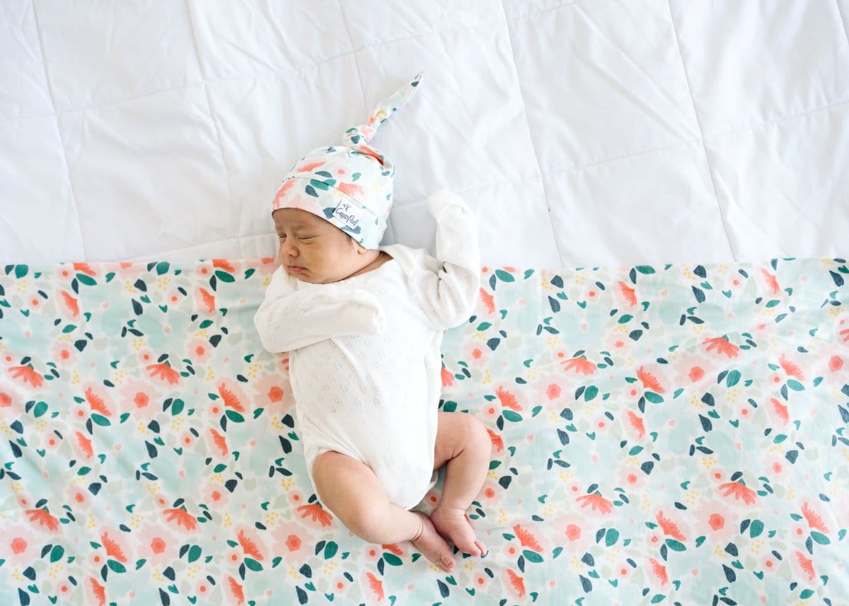 Leilani Knit Swaddle Blanket Copper Pearl Lil Tulips