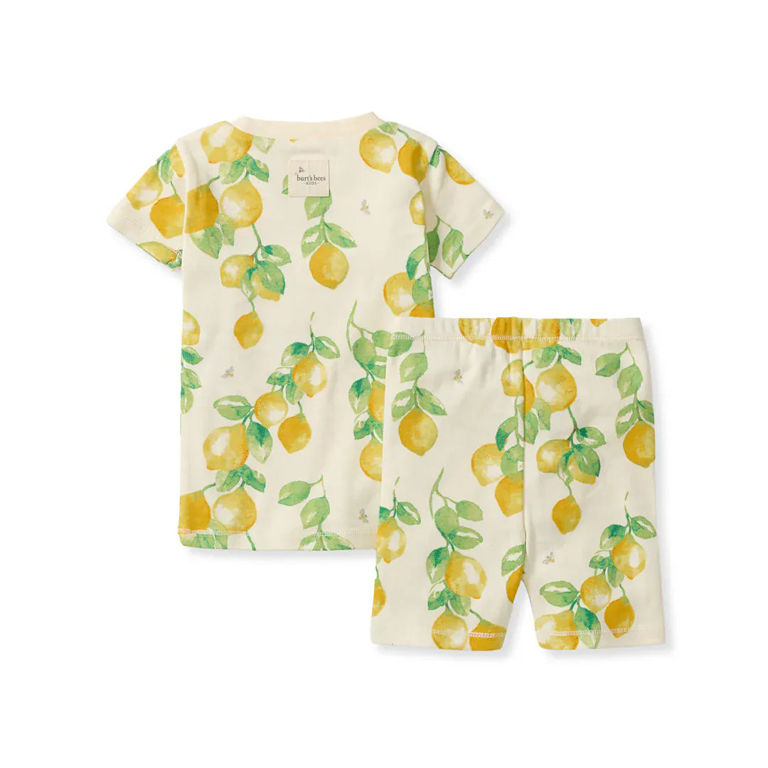 Lemon Tree Organic Cotton Two-Piece Pajamas Burt's Bees Baby Lil Tulips