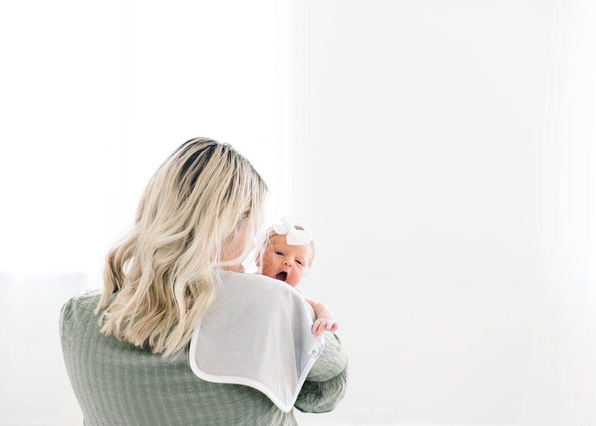 Lennon Burp Cloth Set Copper Pearl Lil Tulips