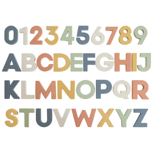 Letters & Numbers Bath Play Set - Sol Mushie Lil Tulips