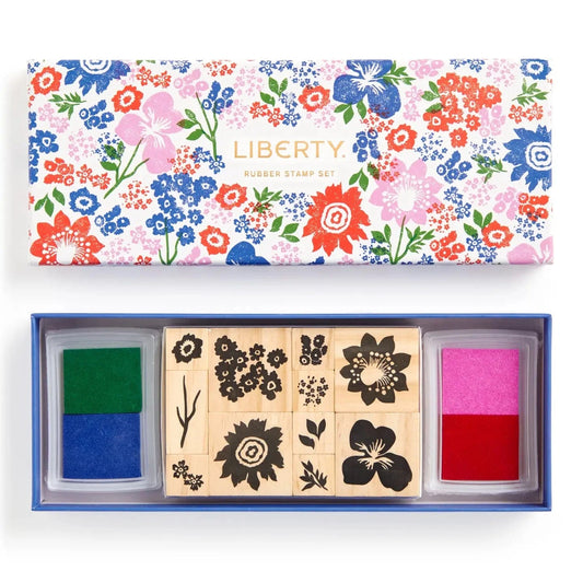 Liberty Rubber Stamp Set Chronicle Books Lil Tulips
