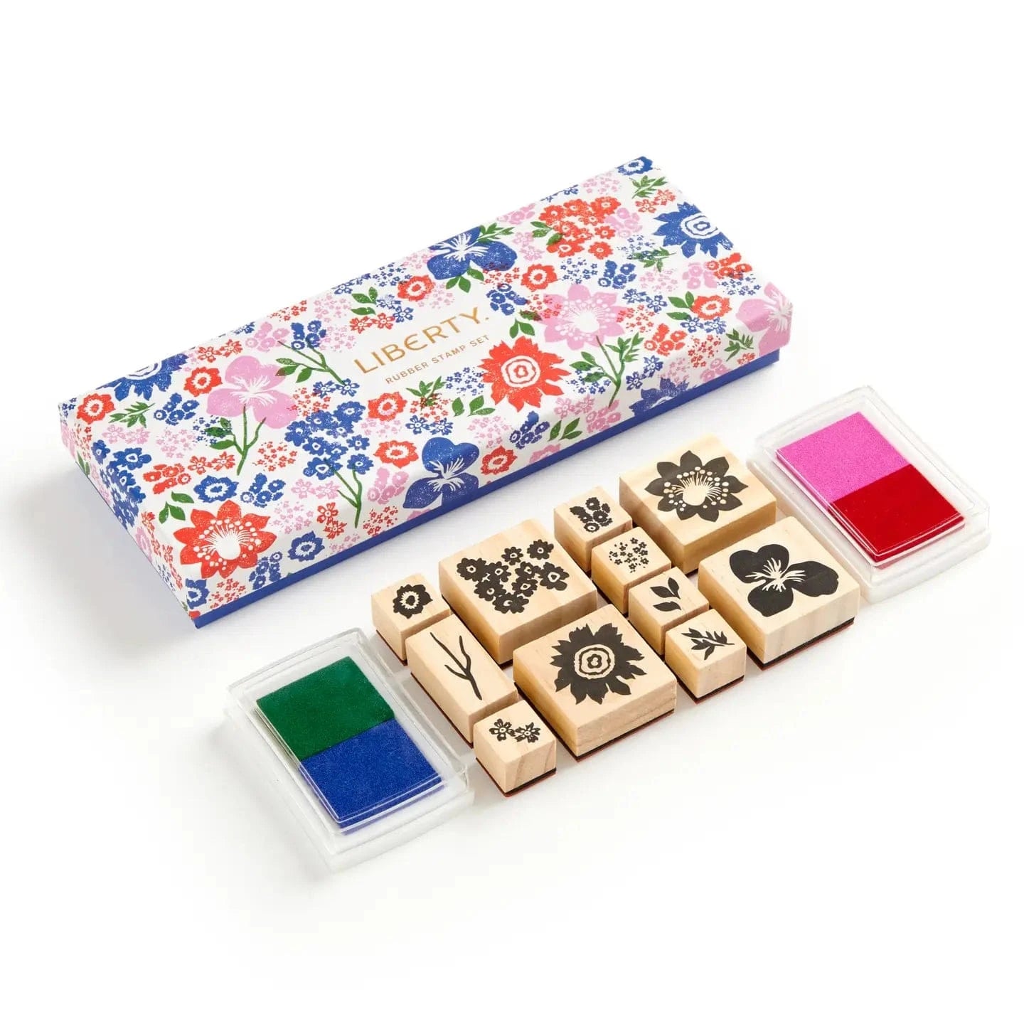 Liberty Rubber Stamp Set Chronicle Books Lil Tulips