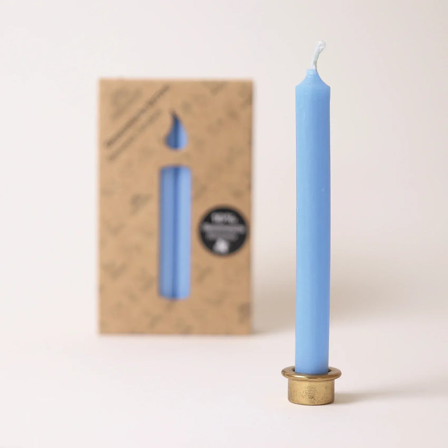 Light Blue Beeswax Candles (10%) - 12 pc Grimm's Lil Tulips