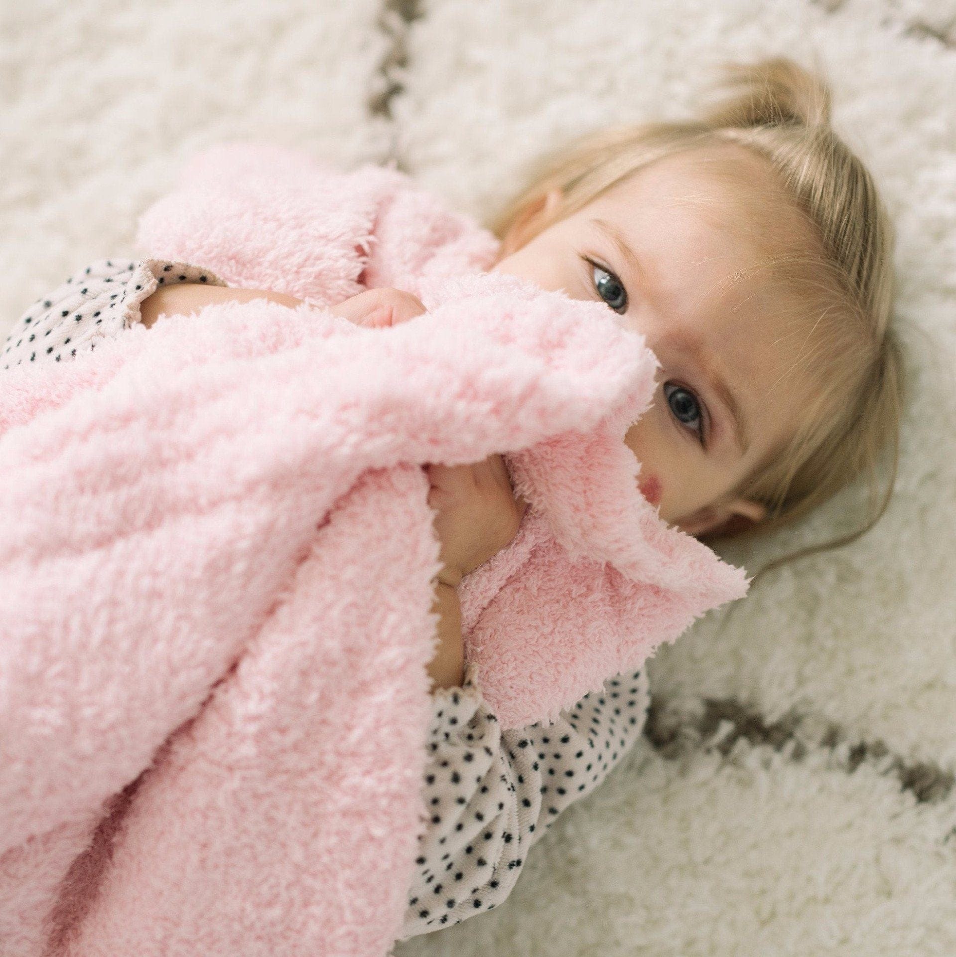 Light Pink Bamboni Blanket Saranoni Lil Tulips