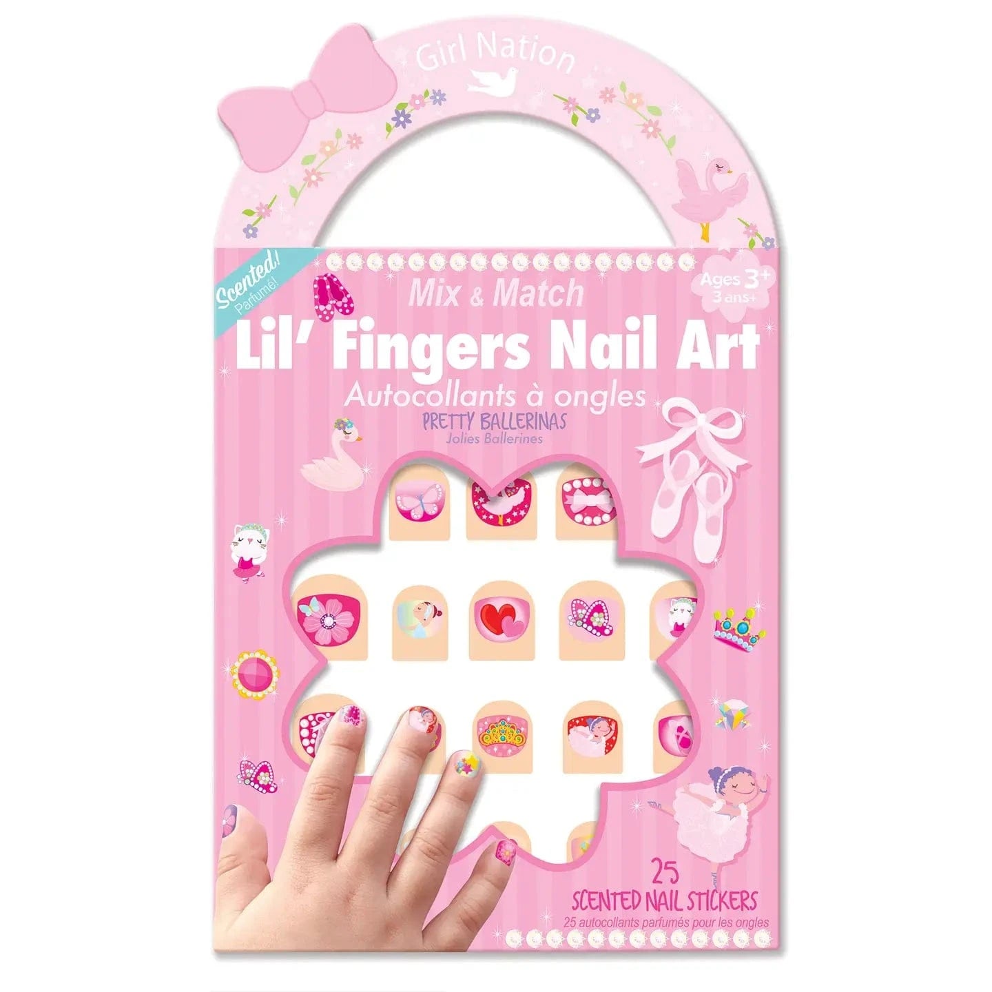 Lil' Fingers Nail Art | Pretty Ballerinas Girl Nation Lil Tulips