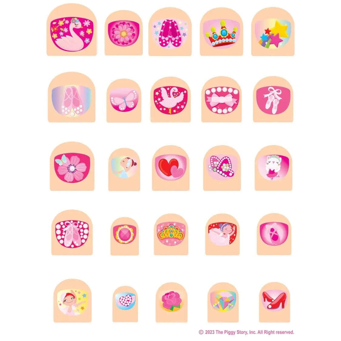 Lil' Fingers Nail Art | Pretty Ballerinas Girl Nation Lil Tulips