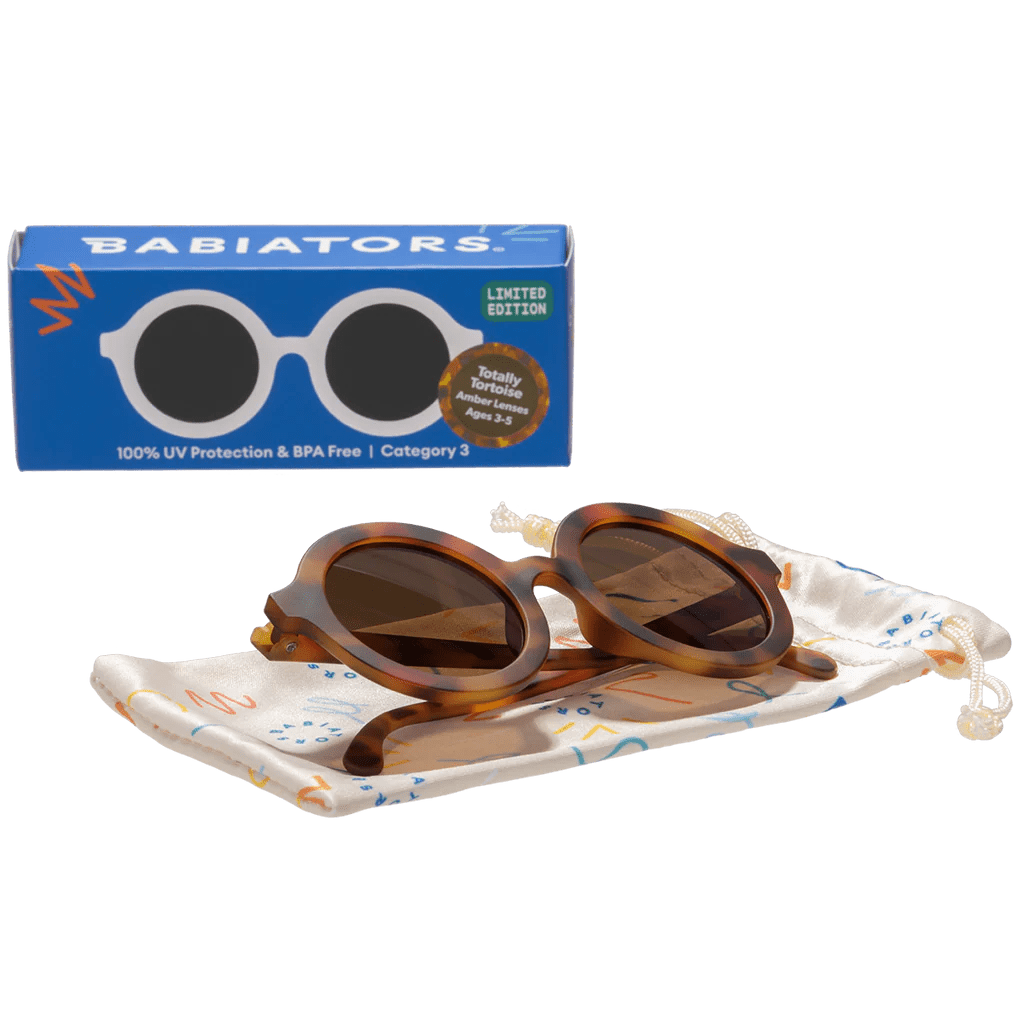 Limited Edition - Euro Round Tortoise Shell Sunglasses Babiators Lil Tulips