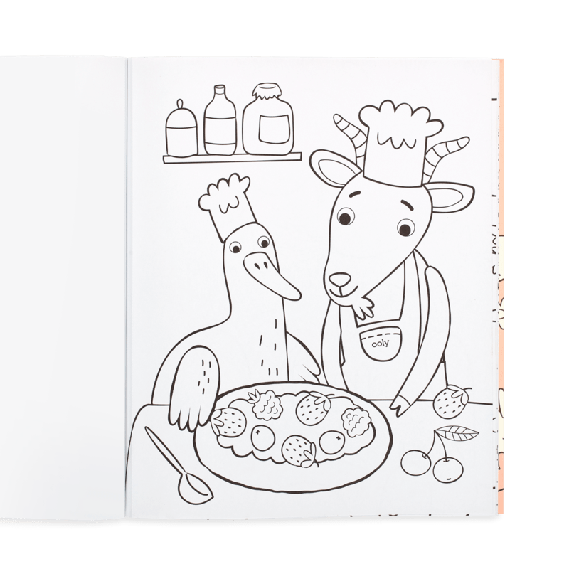 Little Farm Friends Color-in' Book OOLY Lil Tulips
