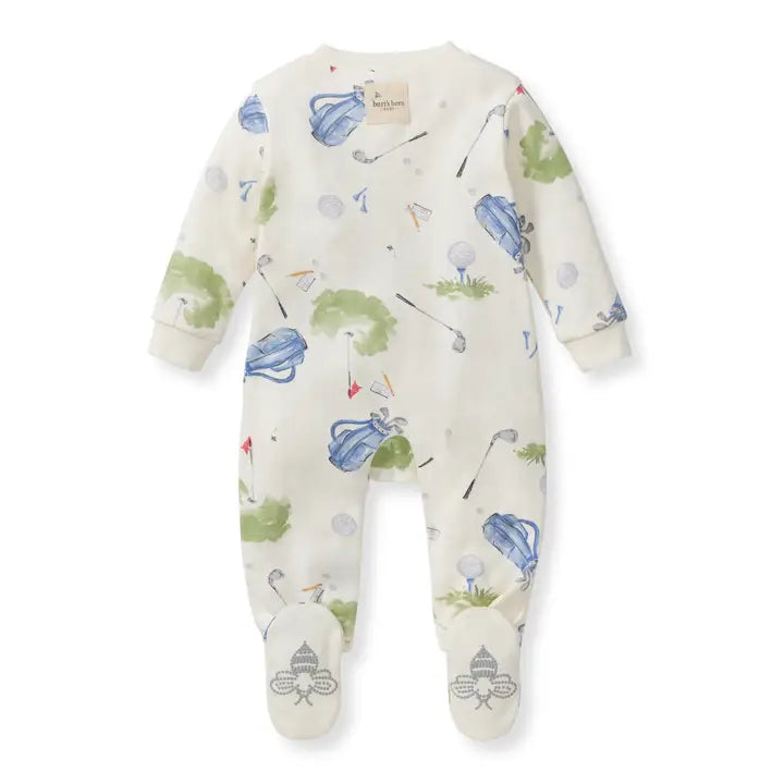 Little Golfer Organic Cotton Sleep & Play Burt's Bees Baby Lil Tulips