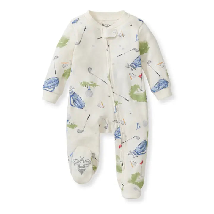 Little Golfer Organic Cotton Sleep & Play Burt's Bees Baby Lil Tulips