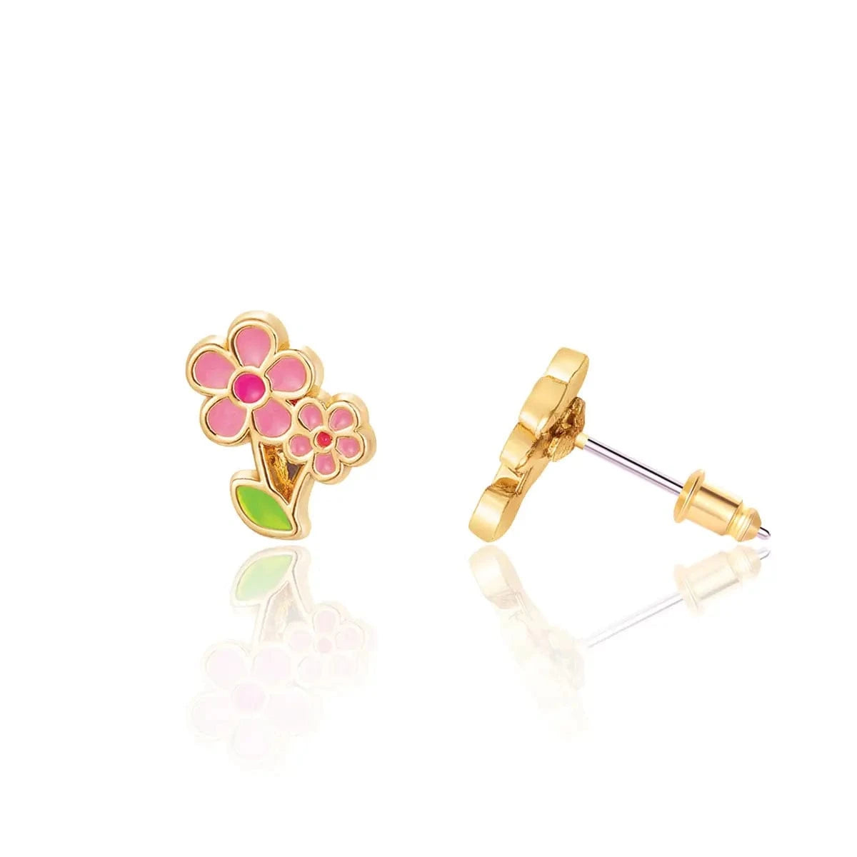 Little Pink Flower Cutie Stud Earrings Girl Nation Bracelets Lil Tulips