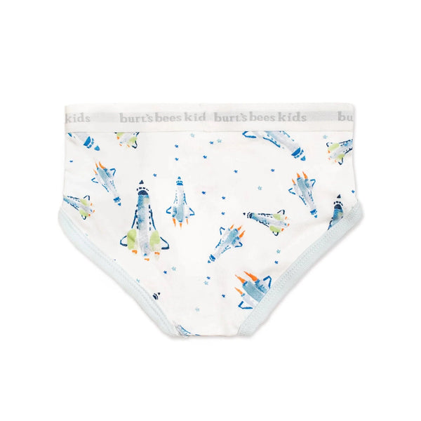 Little Planets & Space Shuttles Underwear - Set of 5 Burt's Bees Baby Lil Tulips