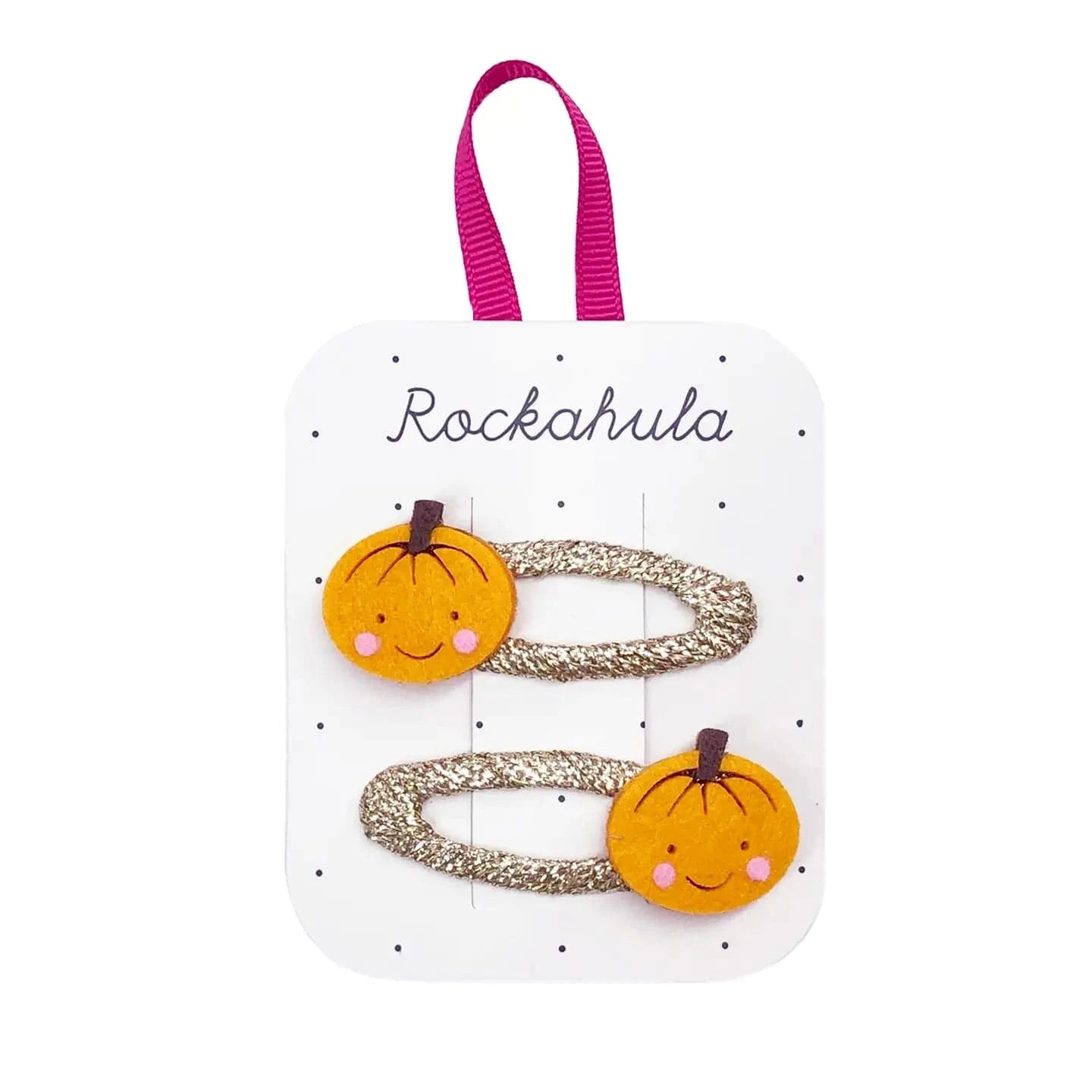 Little Pumpkin Hair Clips Rockahula Kids buble Lil Tulips