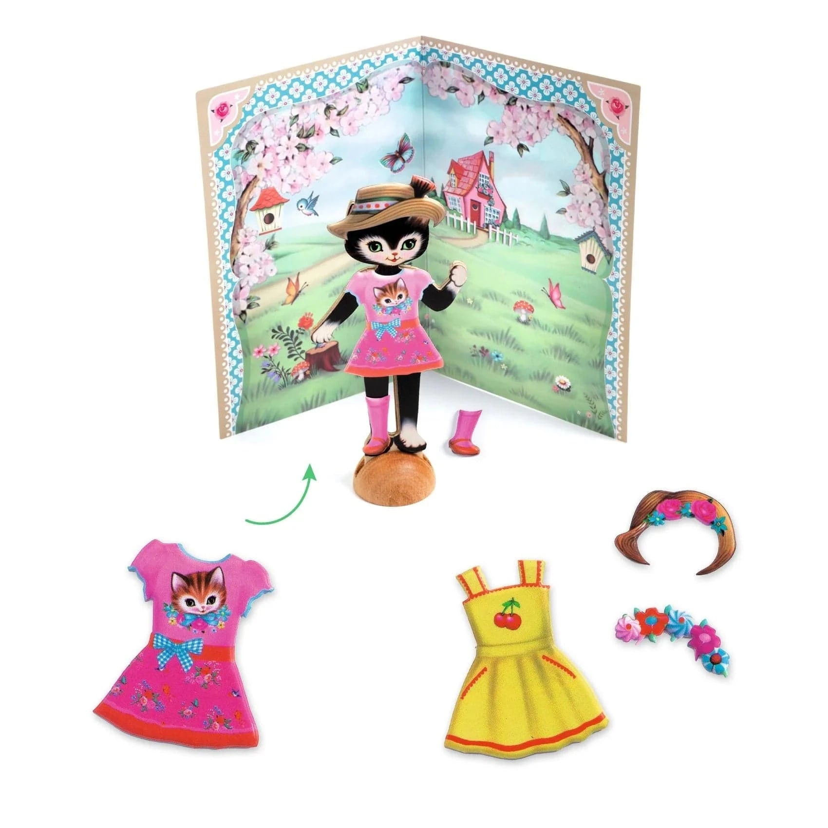 Little Wardrobe Collage Craft Kit Djeco Lil Tulips
