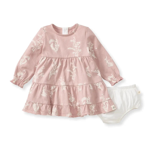 Little Wild Flower Dress & Diaper Cover Burt's Bees Baby Lil Tulips