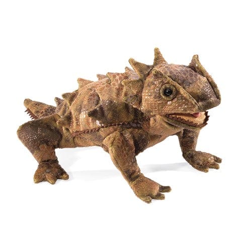 Lizard, Horned Hand Puppet Folkmanis Puppets Folkmanis Puppets Lil Tulips